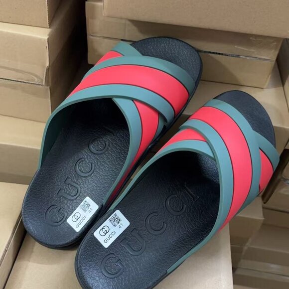 Mens Gucci Sandals With Web Size 41 main image 4